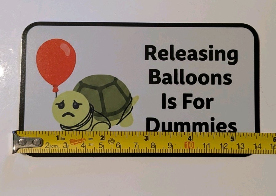 Save Turtles Bumper Sticker Turtle Nature Ballons