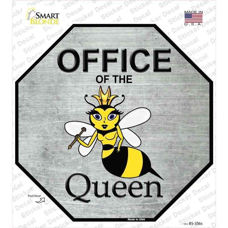 Office of the Queen Octagon Sticker 3X3 Inches