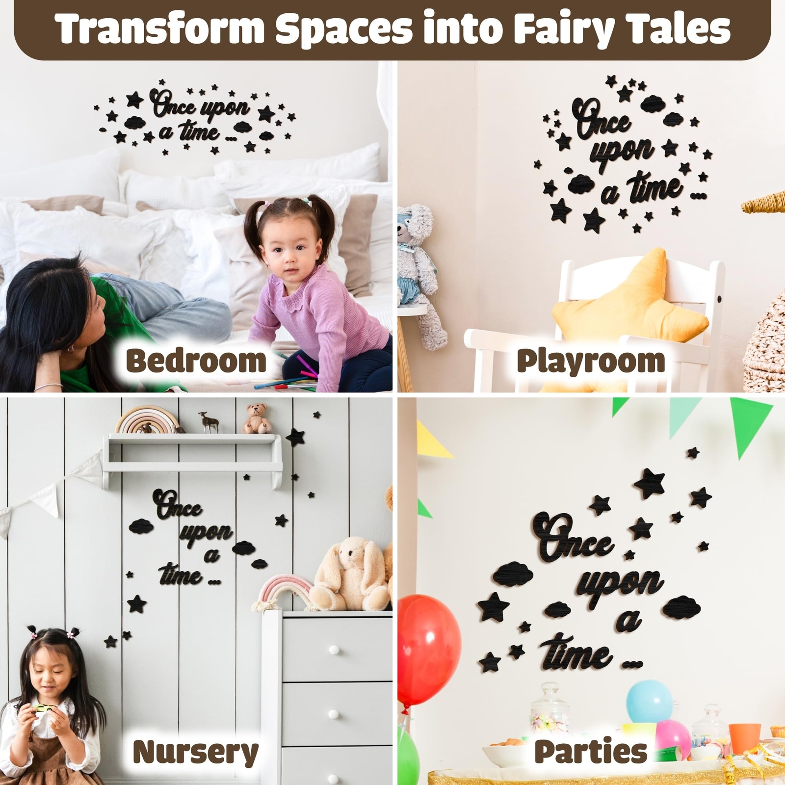 Once Upon A Time Sign For Nursery Decor – Once Upon A Time Wall Decor, Readin…