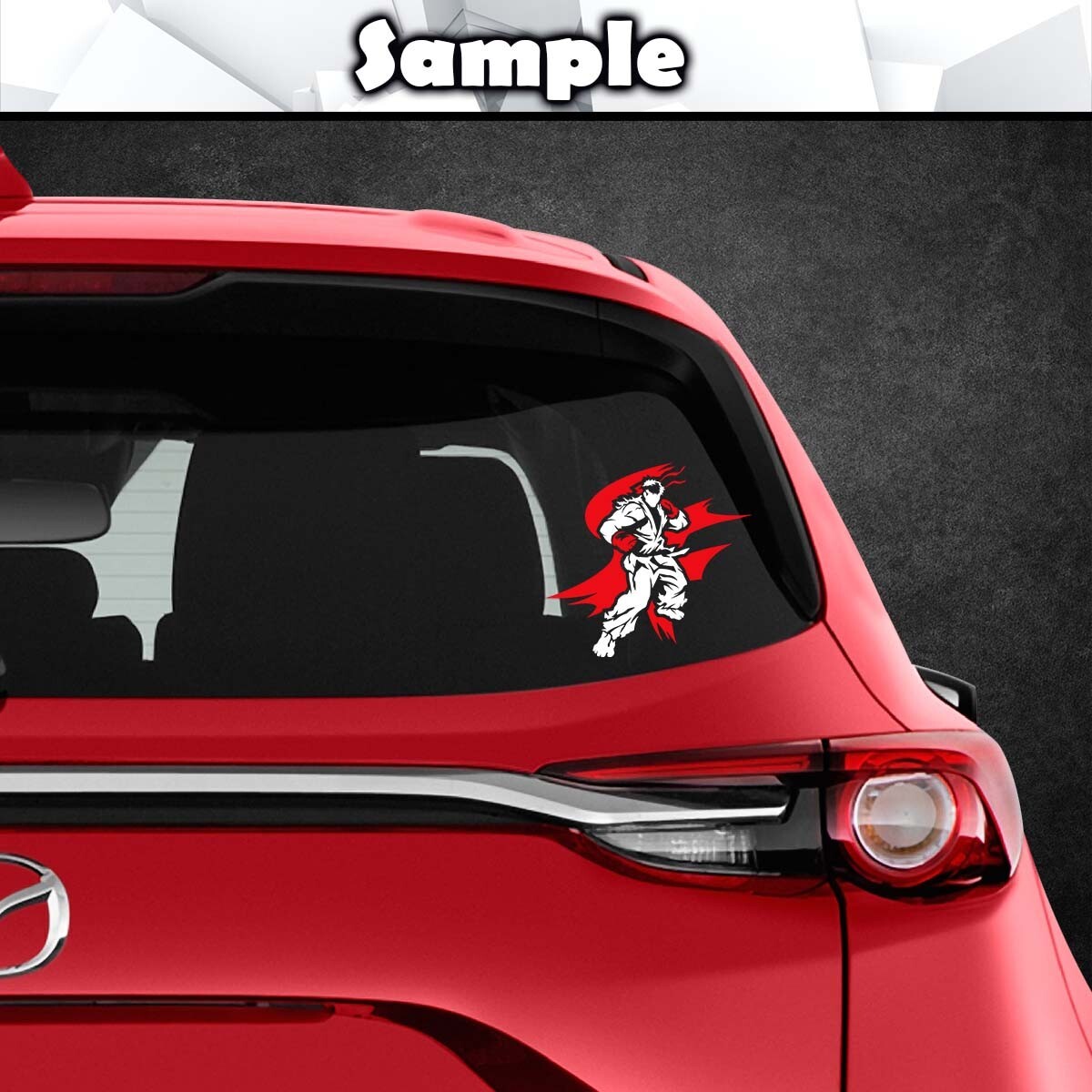 Ryu Street Fighter Vinyl Decal Sticker (Video Game Car Laptop PC Tower Decor)