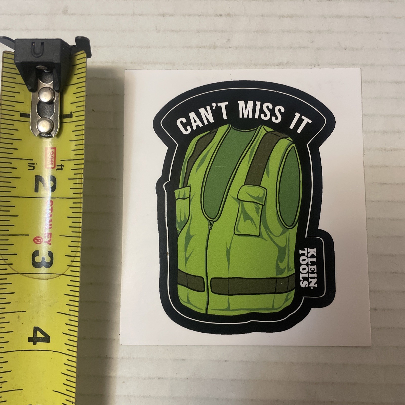 Klein Tools Tradesman Club Exclusive Giveaway Sticker August ‘24 Safety Vest