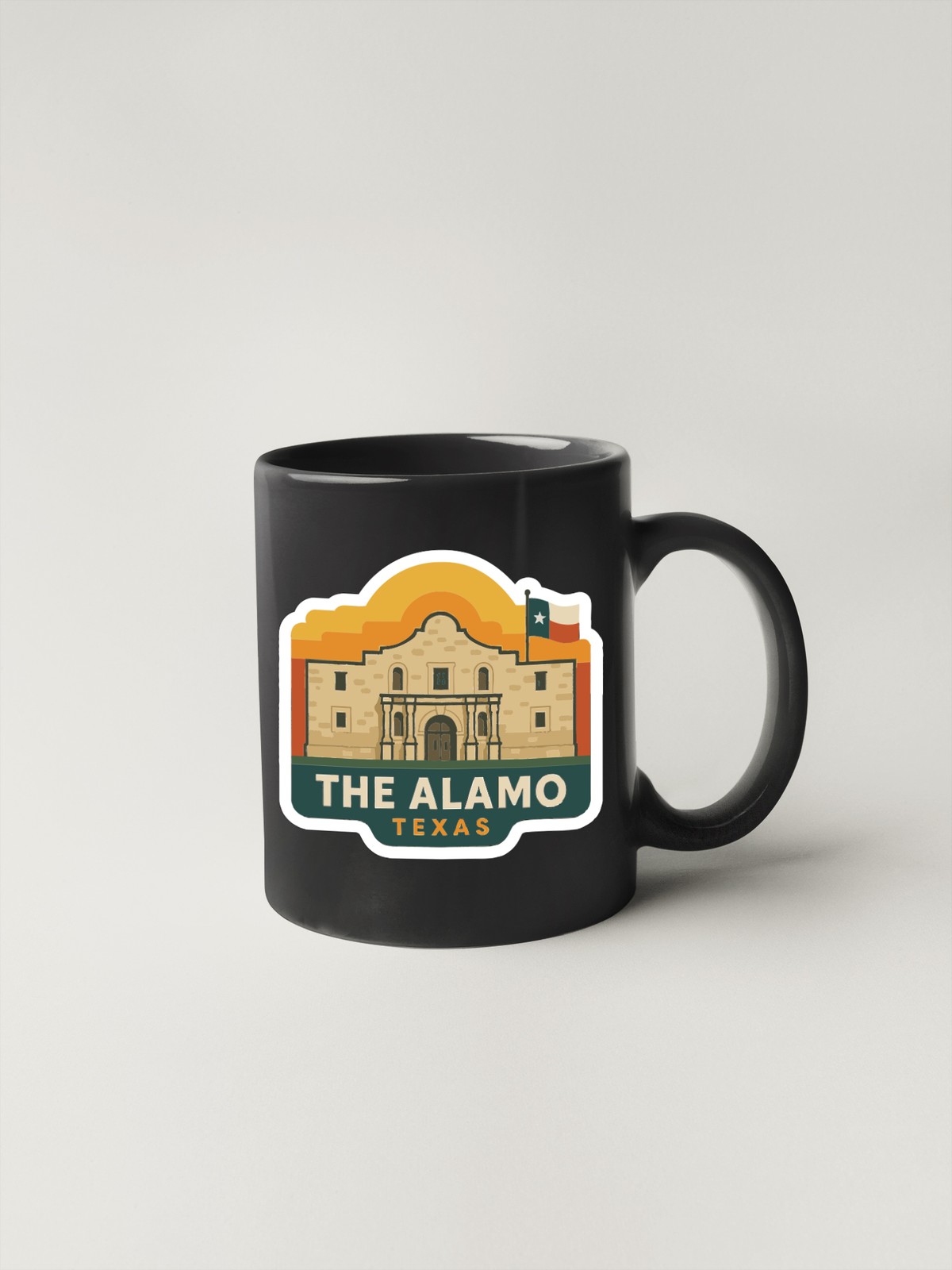 Alamo Texas Sticker Decal Vinyl Die-Cut Symbolic Landmark Design