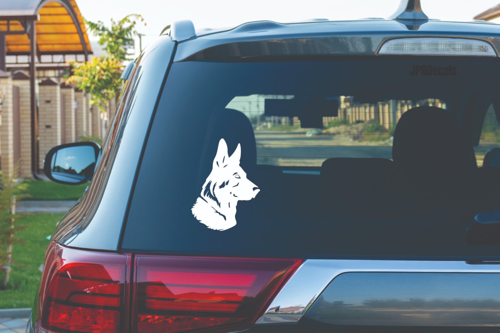 Vinyl Decal German Shepherd Head Transfer Sticker Premium Quality Outdoor Vinyl