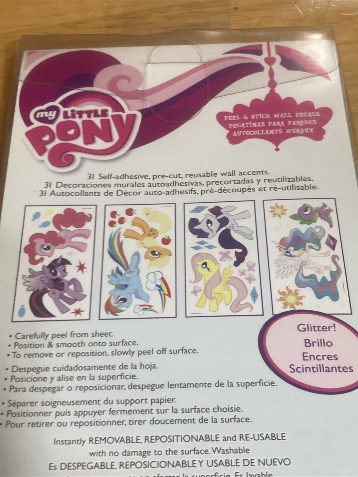 My Little Pony Friendship Is Magic G4 Wall Decals Peel & Stick 31 Pieces