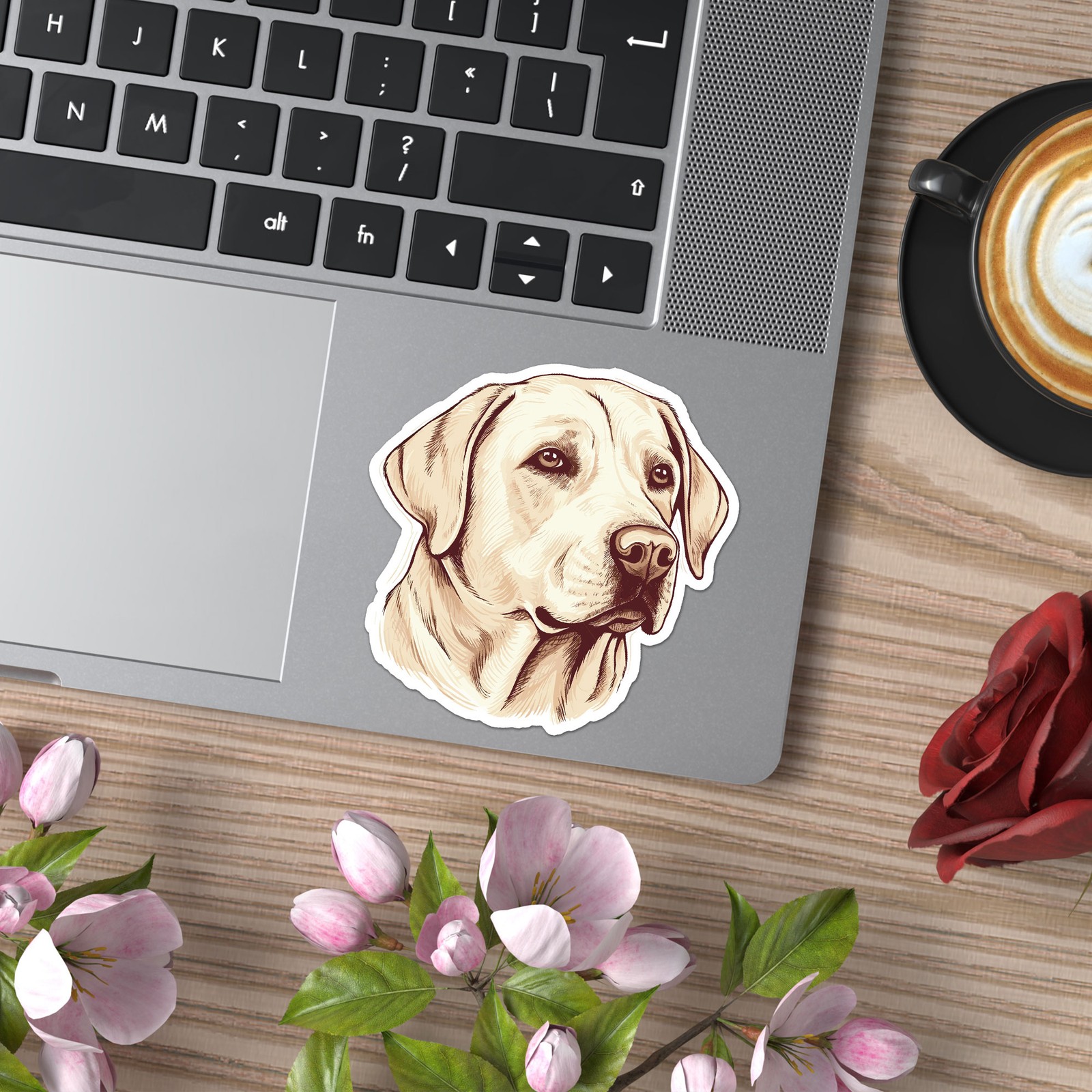 Yellow Lab – Vinyl Decal Sticker – Car Window Laptop – ebn11256