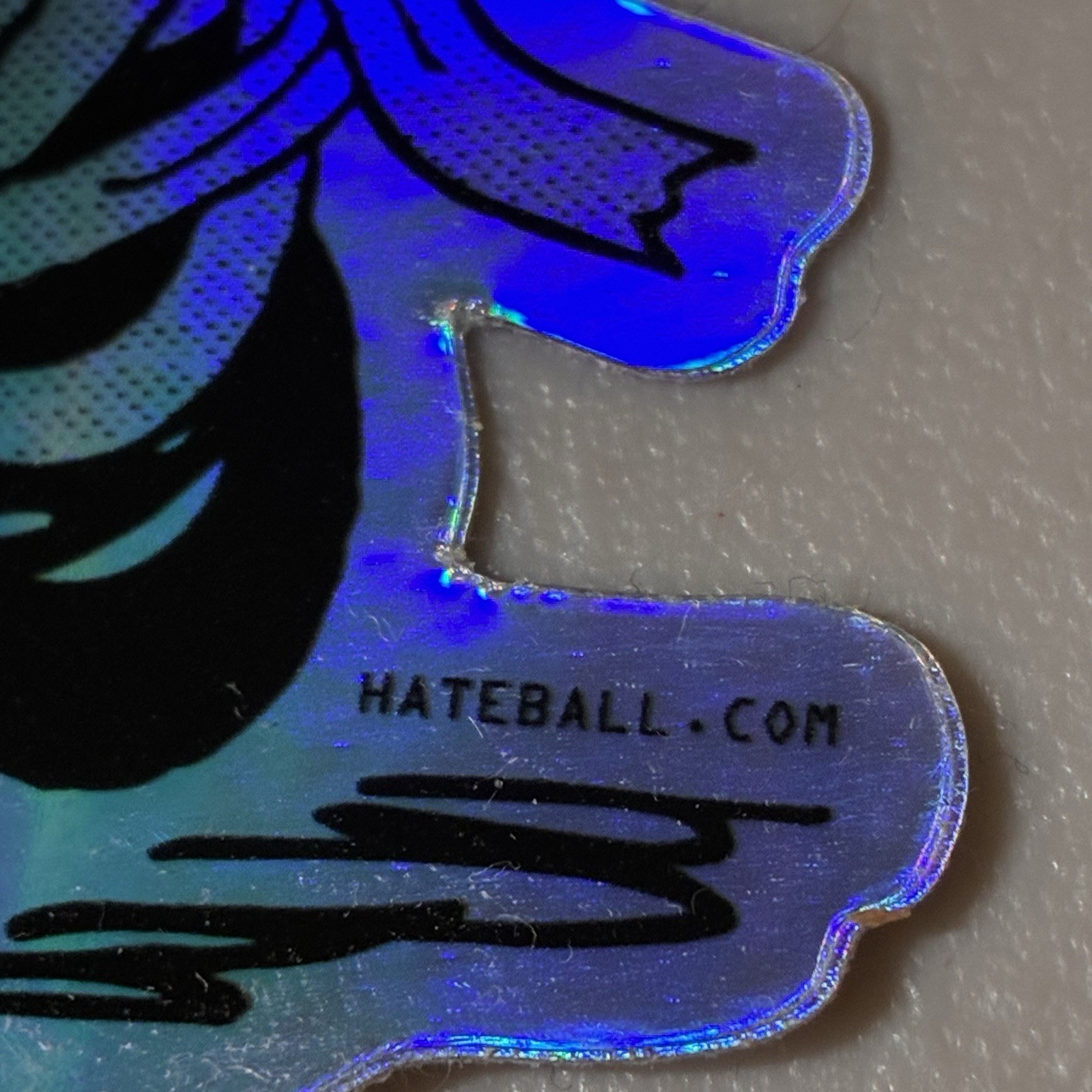 Hateball Holographic Mummy Zombie Peanuts-like Vinyl Sticker Streetwear Art 3”