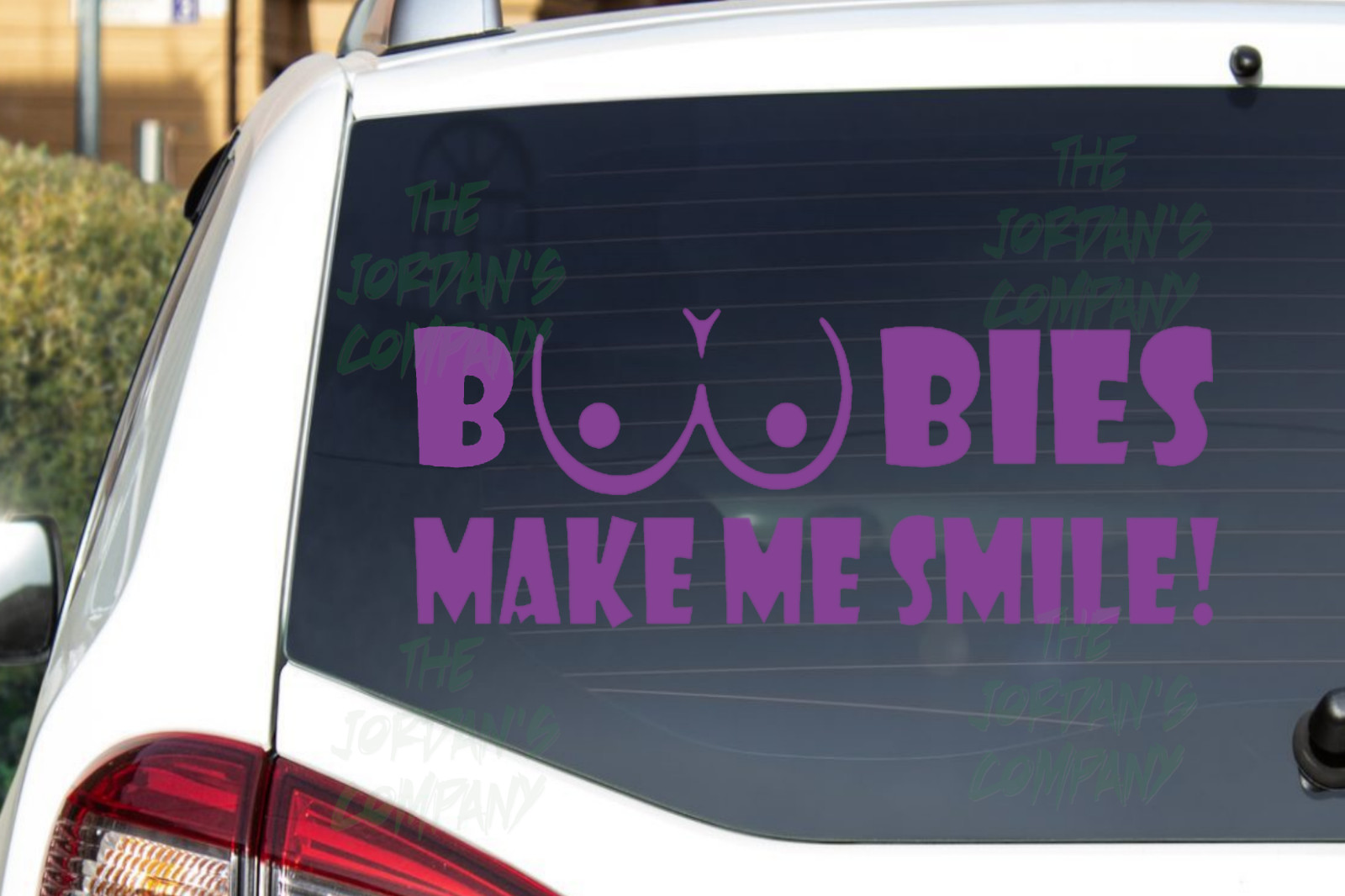 BOOBIES MAKE ME SMILE – CNC cut Decal Vinyl Sticker-Pic from multi colors!