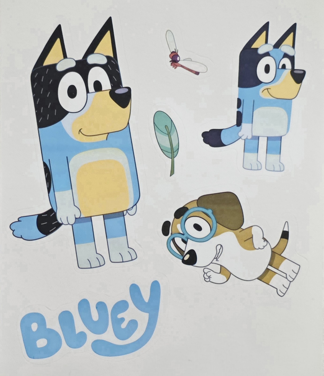 Kids Bluey Room Wall Decals Peel & Stick 14 Pieces/Stickers Birthday Party Decor