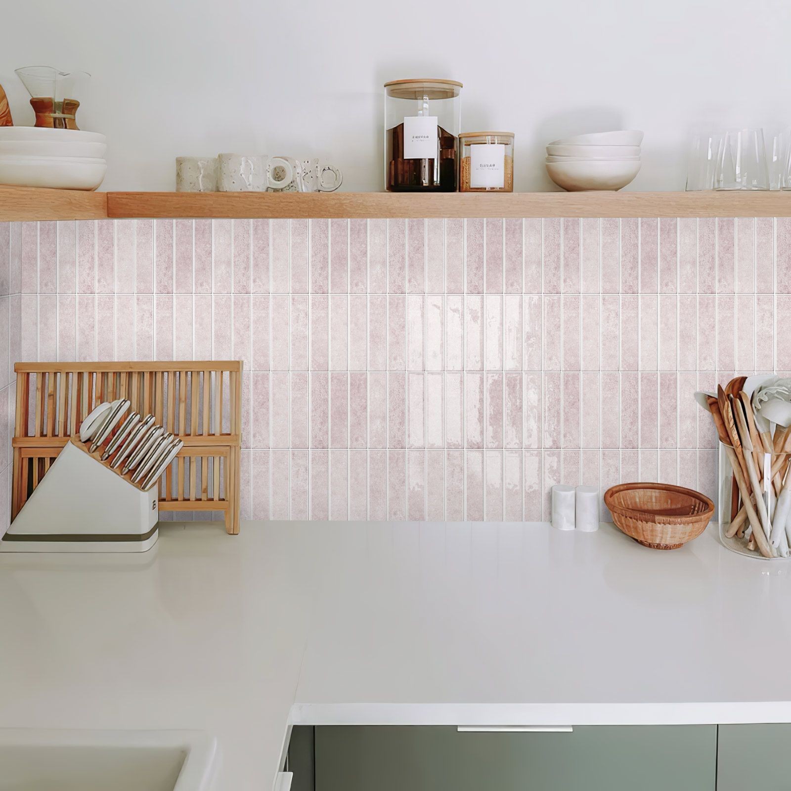10 Pcs Peel and Stick 3D Wall Tiles 12×12" Splashproof DIY Kitchen Bathroom