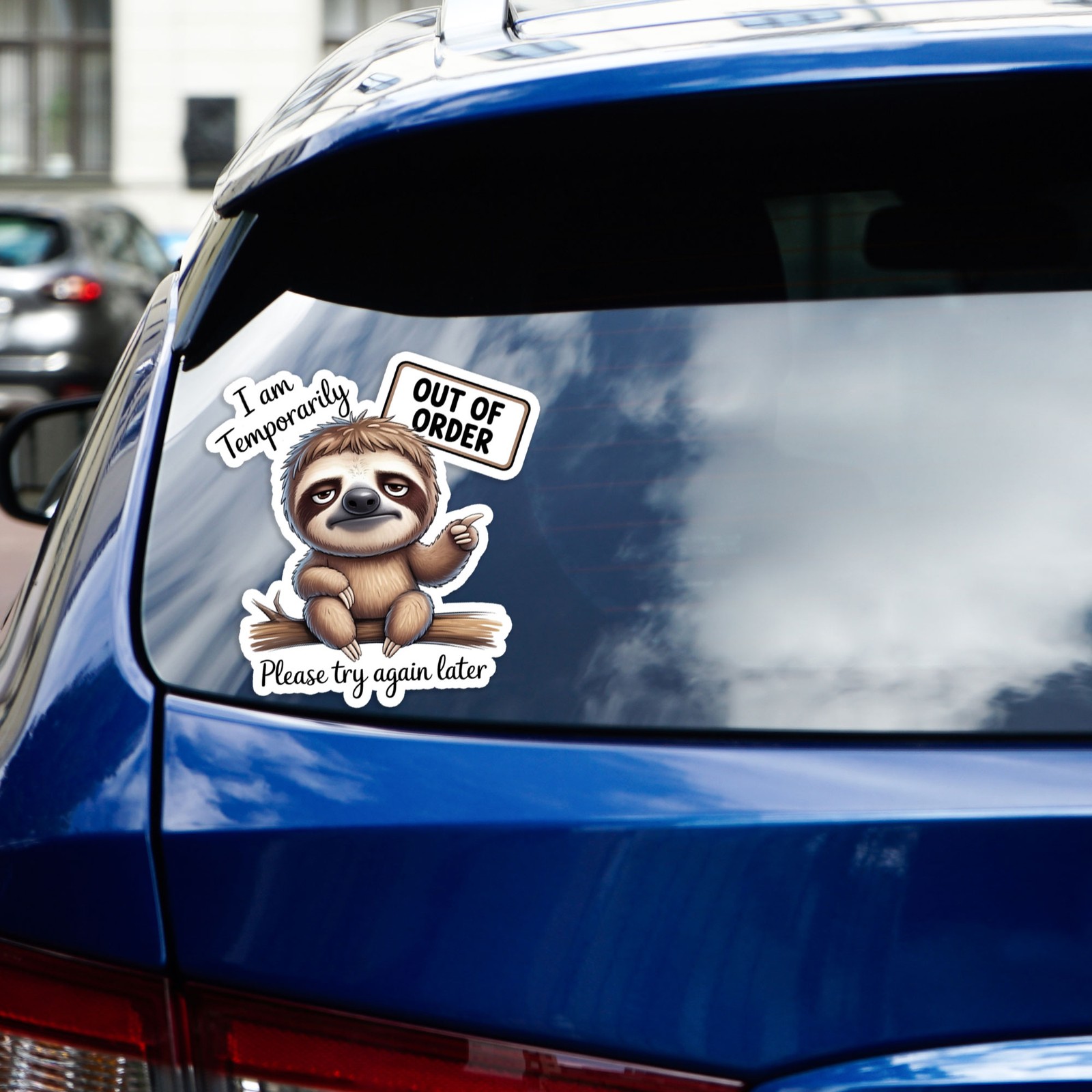 Sloth Out Of Order – Vinyl Decal Sticker – Car Window Laptop – #1774