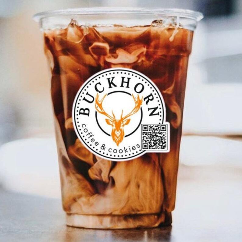 50 Custom Vinyl Label Personalized Labels Logo Stickers Coffee Bottle Sticker