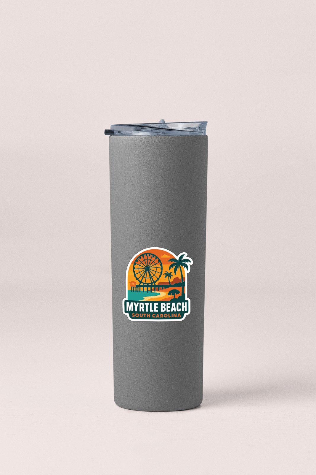 Myrtle Beach Sticker Decal Vinyl Die-Cut City Skyline Landmark Design
