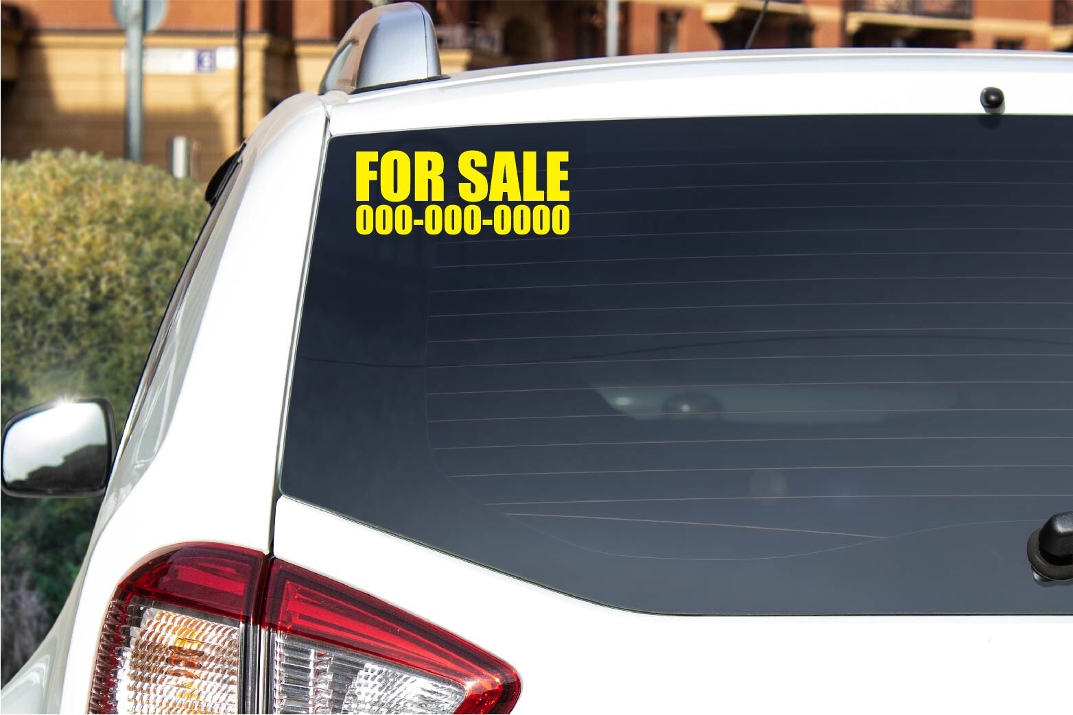 For Sale Vinyl Decal Sticker Custom Phone Number Car Vehicle Garage Yard Window