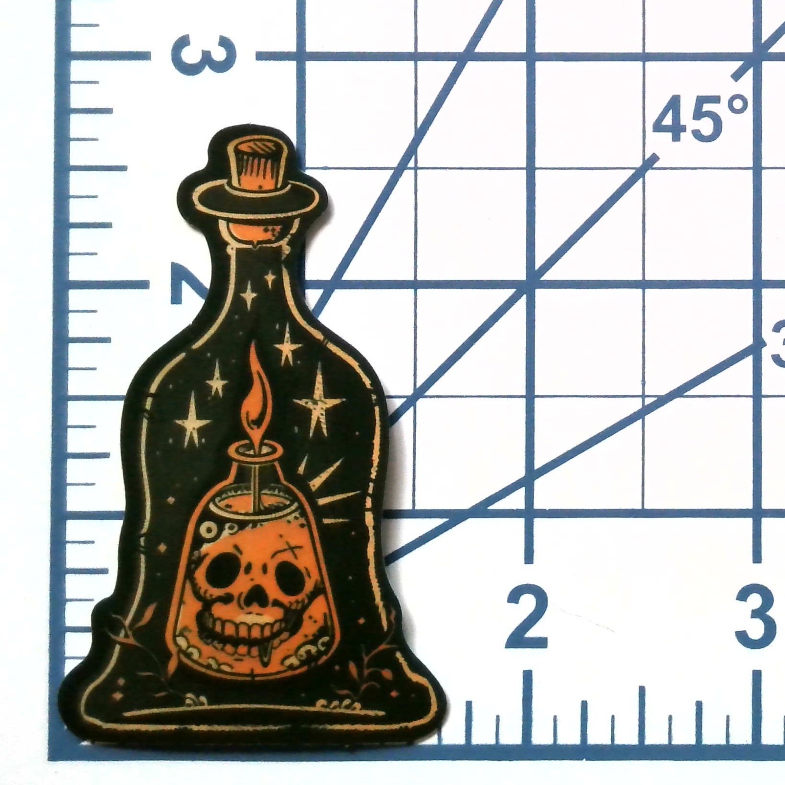 Magic Potion Skull Decal Dark Aesthetic Vinyl Die Cut Sticker Occult Art Candle