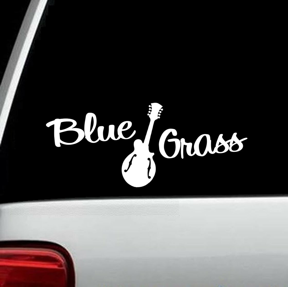 Bluegrass Music Mandolin Decal Sticker for Car Truck SUV Van Folk Music J1019
