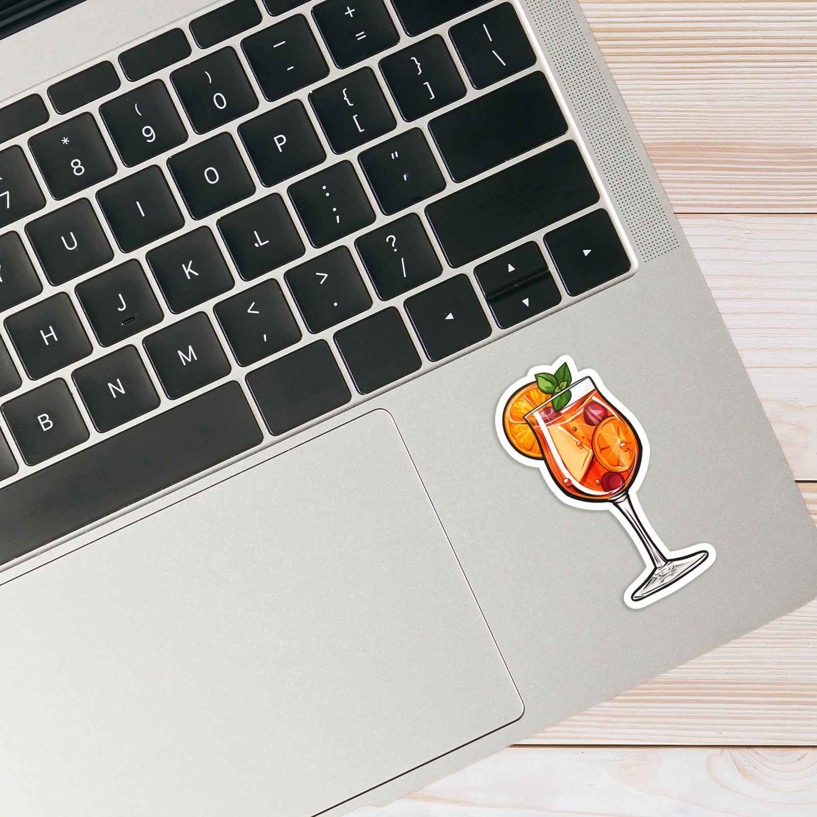 Orange Cocktail Glass – Vinyl Decal Sticker – Car Window Laptop – #1615