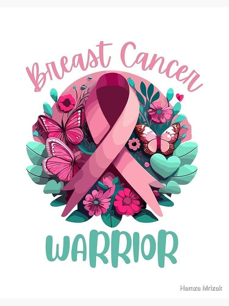 Breast Cancer Warrior Sticker Decal Logo laptop vinyl decal