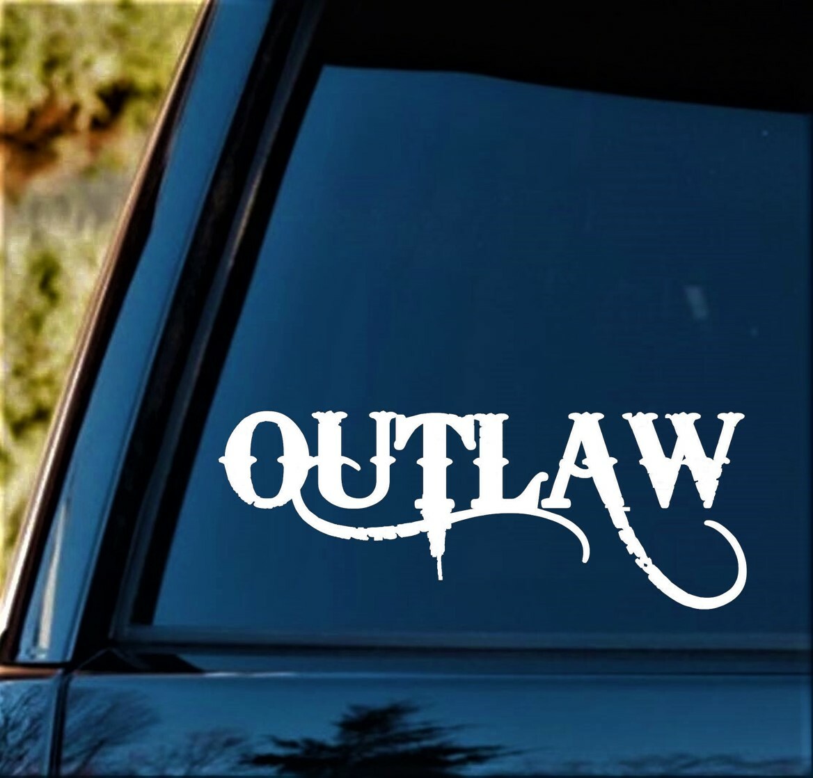 Outlaw Decal Sticker for Truck Window Nation Camper Trailer Vinyl D1045