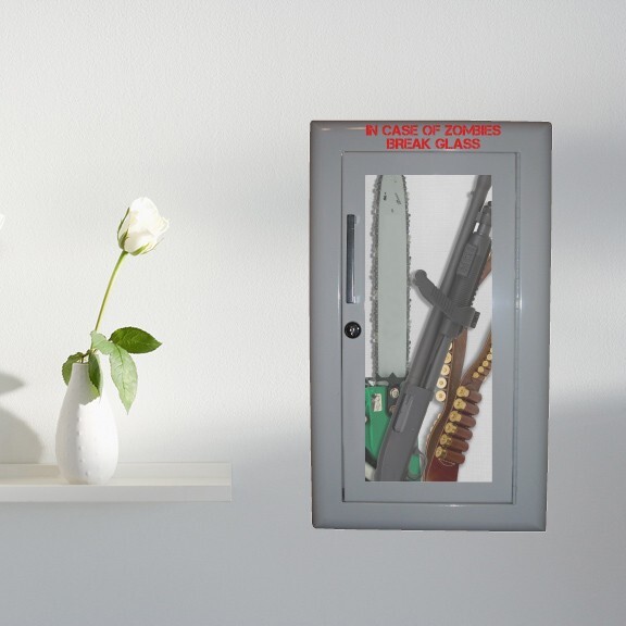 Zombie Emergency Kit Wall Decal – High Quality Peel and Stick Indoor or Outdoor