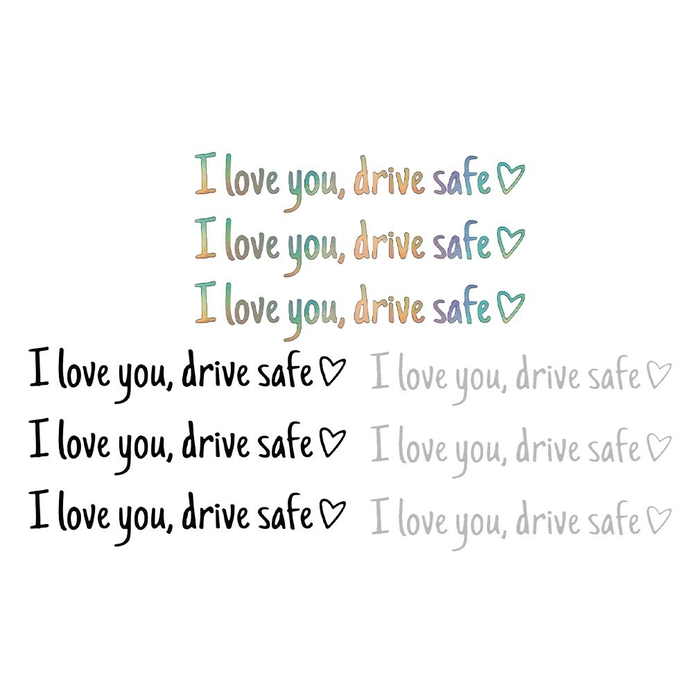 Car Decor Driving Decal Car Accessories Colorful Design Safety Message