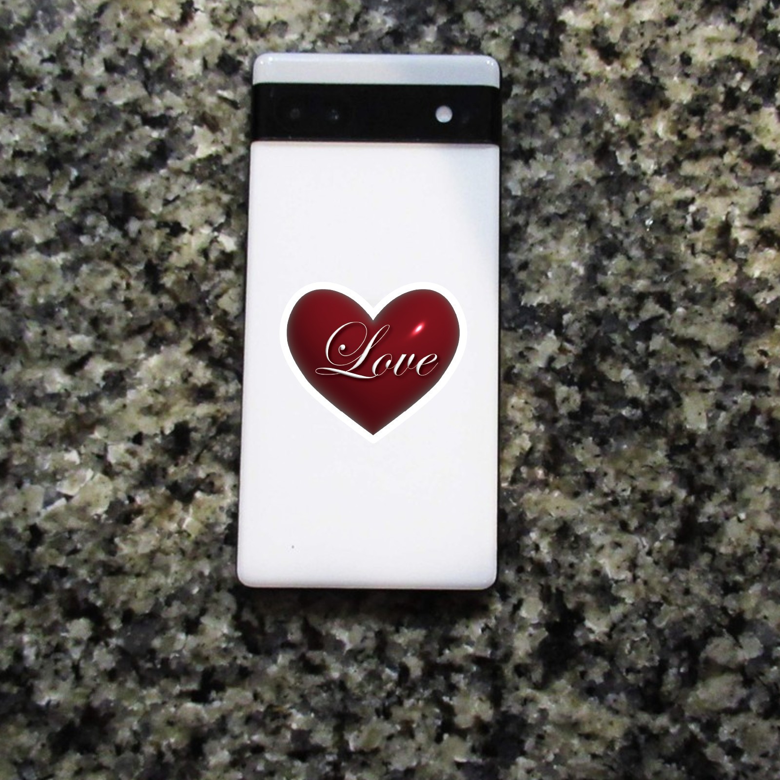 Red Heart Love Vinyl Sticker Romantic Valentine Waterproof Decal for Laptop Car