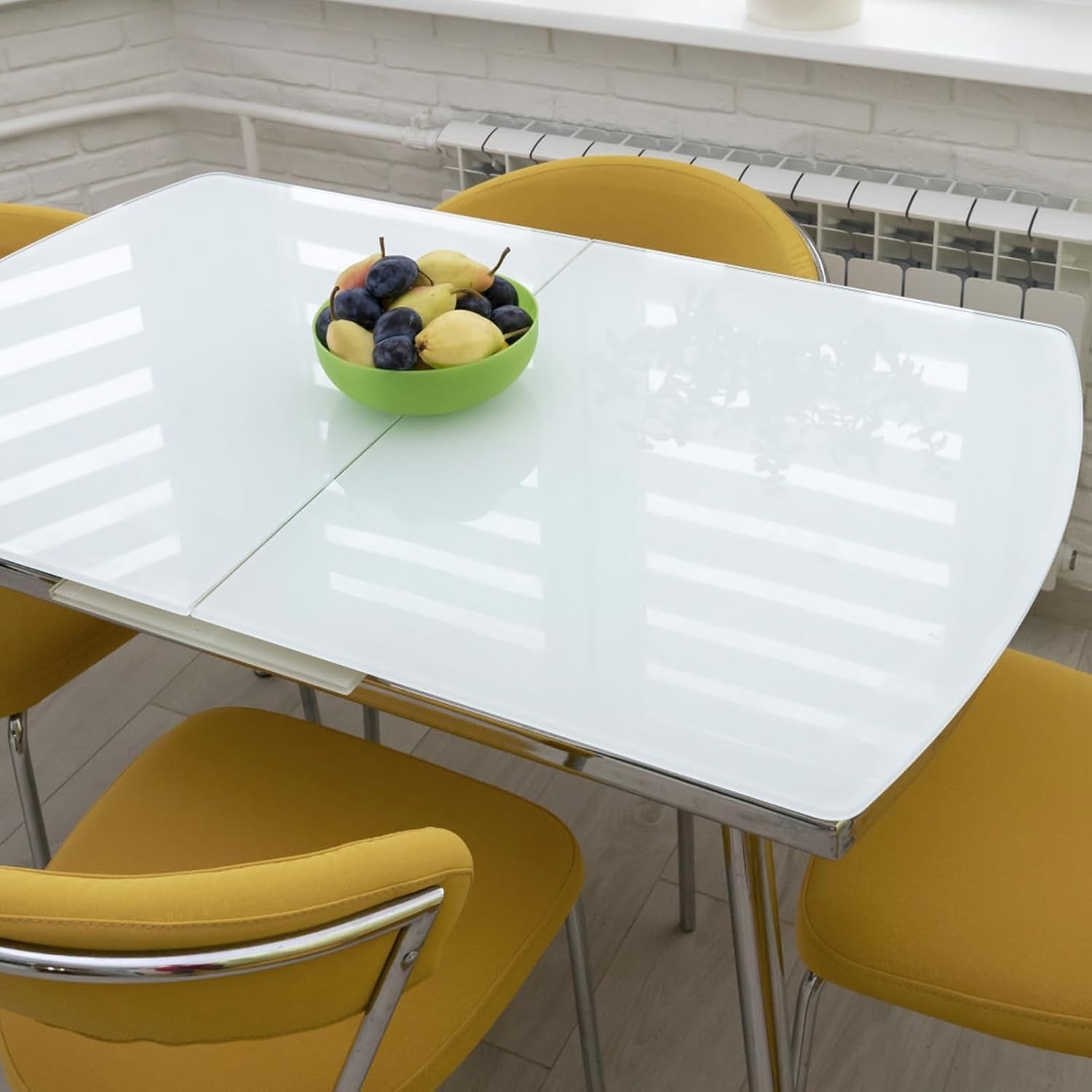 TANONE Glossy White Contact Paper for Countertops, 17.7" X 196" White Peel an…