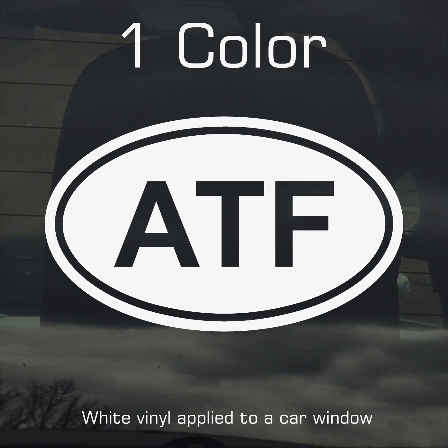 French Southern Territories ATF Oval Country Code Vinyl Decal Sticker