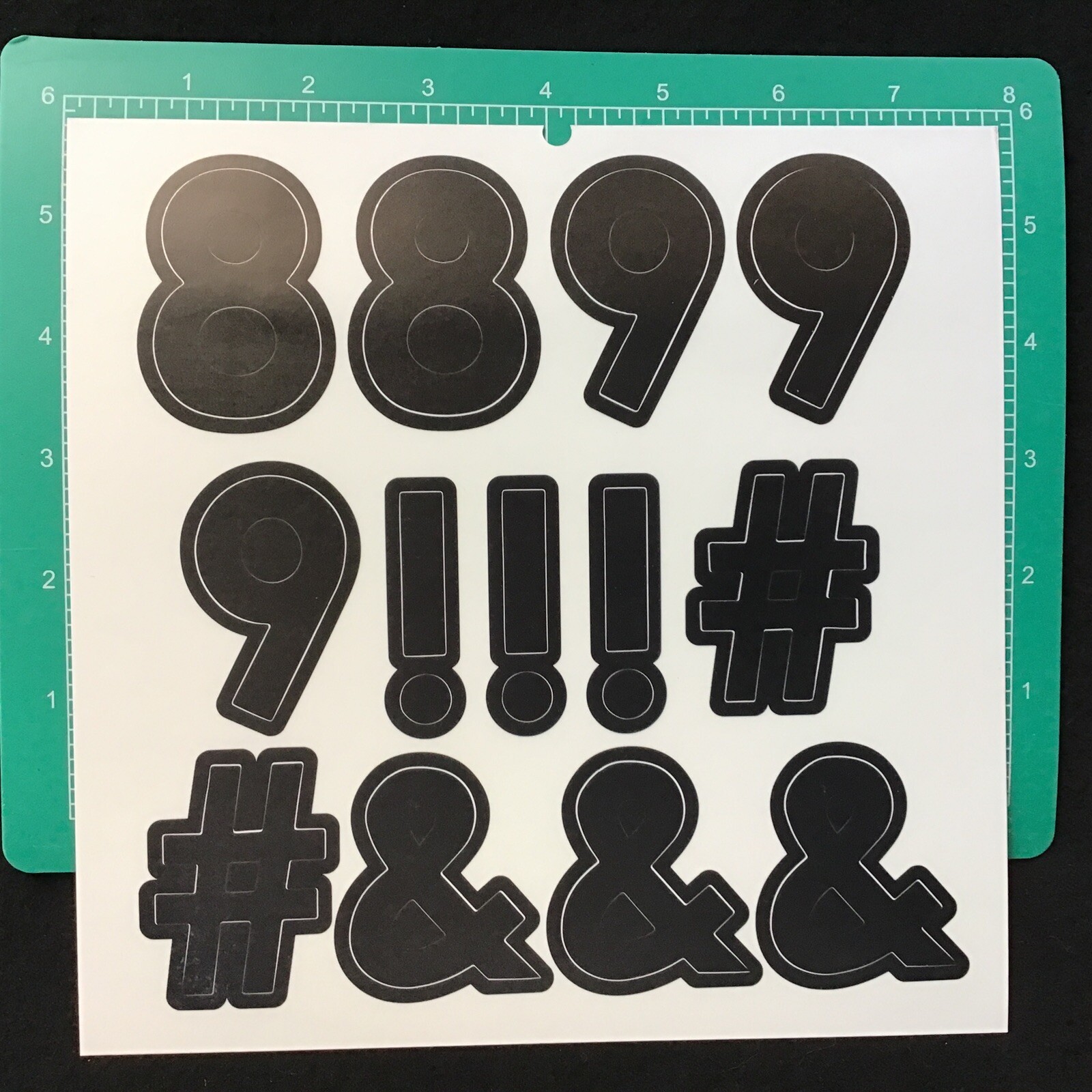 DCWV Letters & Numbers Art Create Decar Wall Sticker ( 8 pcs 104 Decals ) St-251