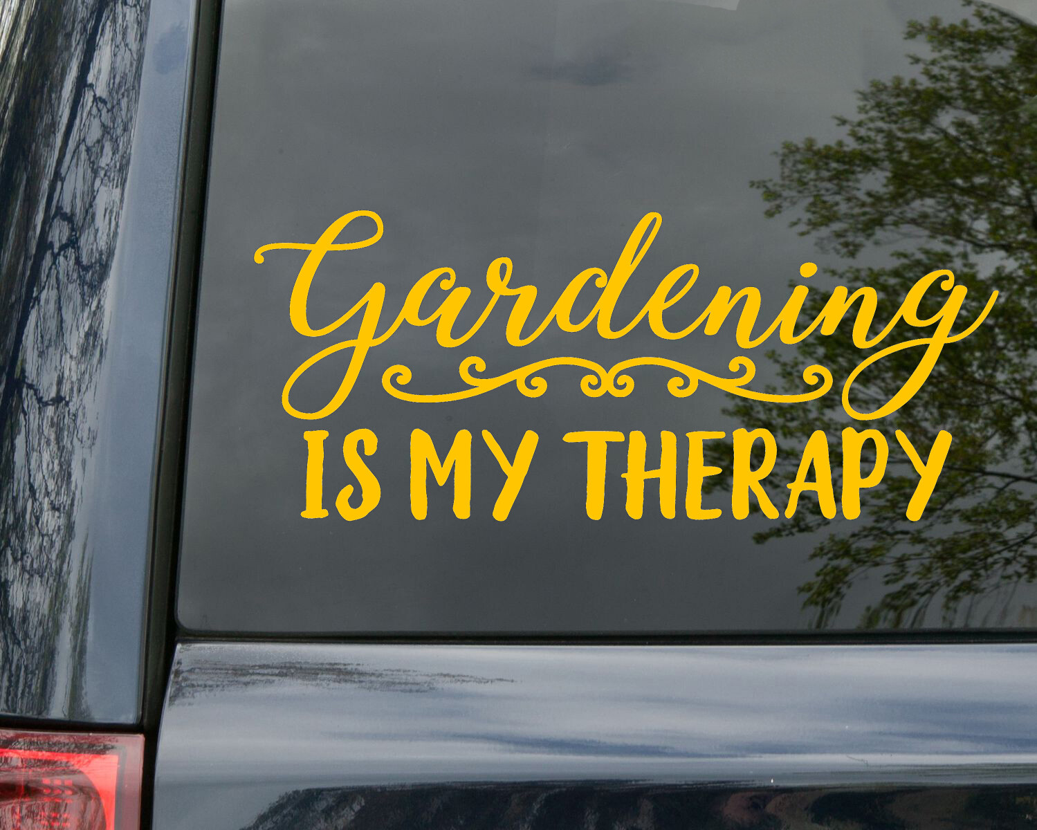 Gardening is My Therapy Vinyl Decal – Flowers Plants Garden – Die Cut Sticker