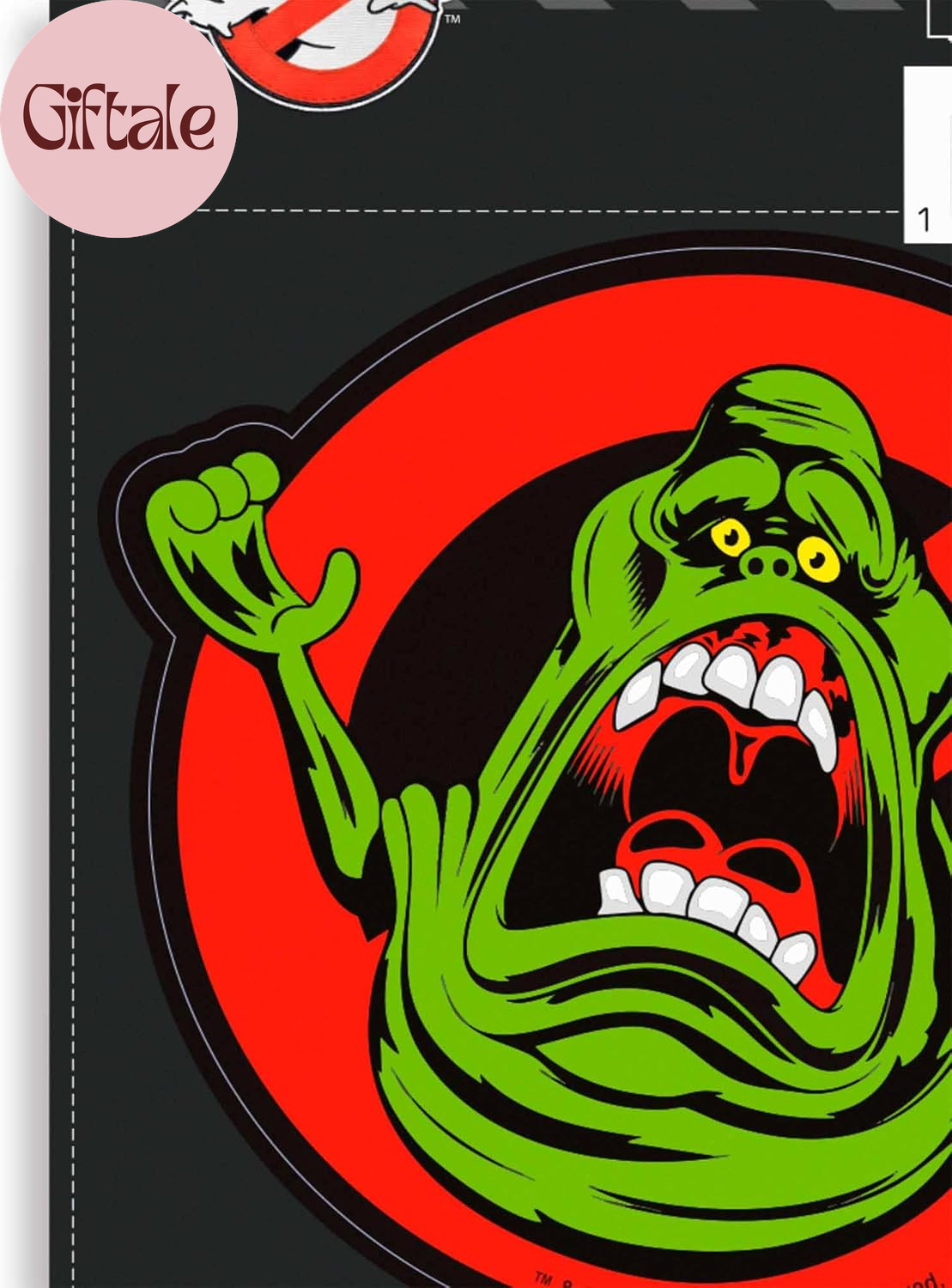 Ghostbusters Slimer Adhesive Vinyl Decal – Fun Slimer Sticker for Car, Laptop, T