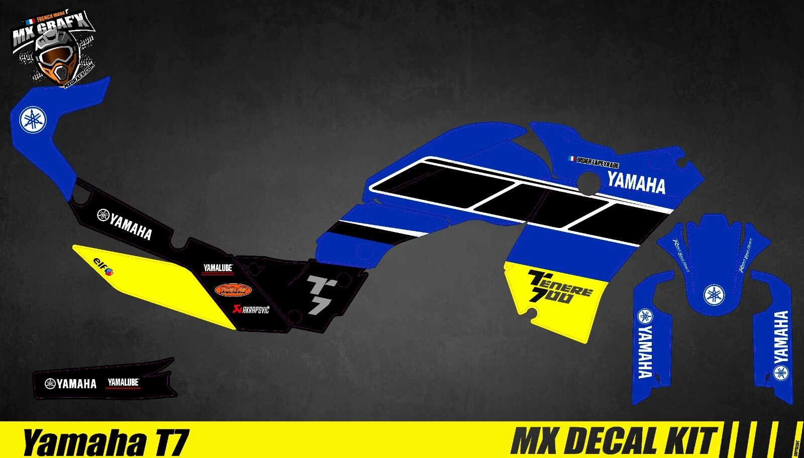 MX Decal Kit For Yamaha Tenere 700 T7 – T700/1