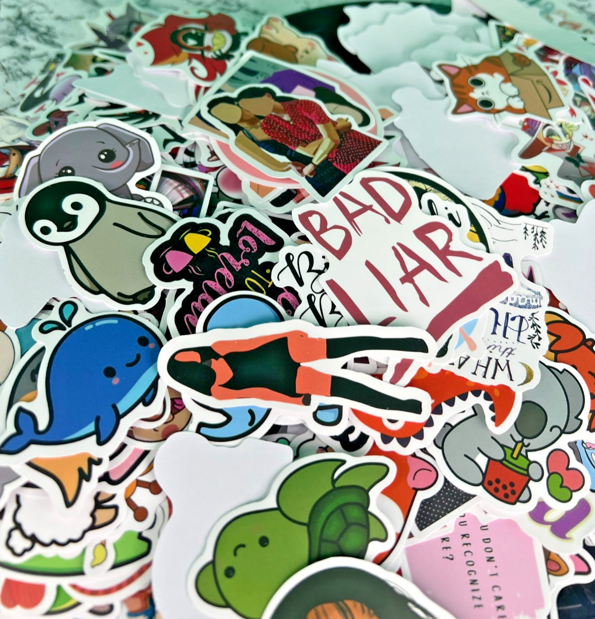 Bulk Vinyl Sticker Lot Mixed Variety Hazbin Hotel Animals Pop Culture Decals