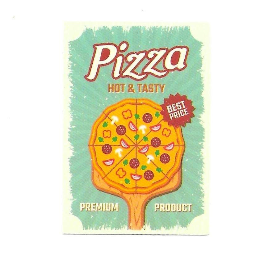 Pizza Sticker Die Cut Vinyl Decal Scrapbook Journal Food Slice Hot Tasty