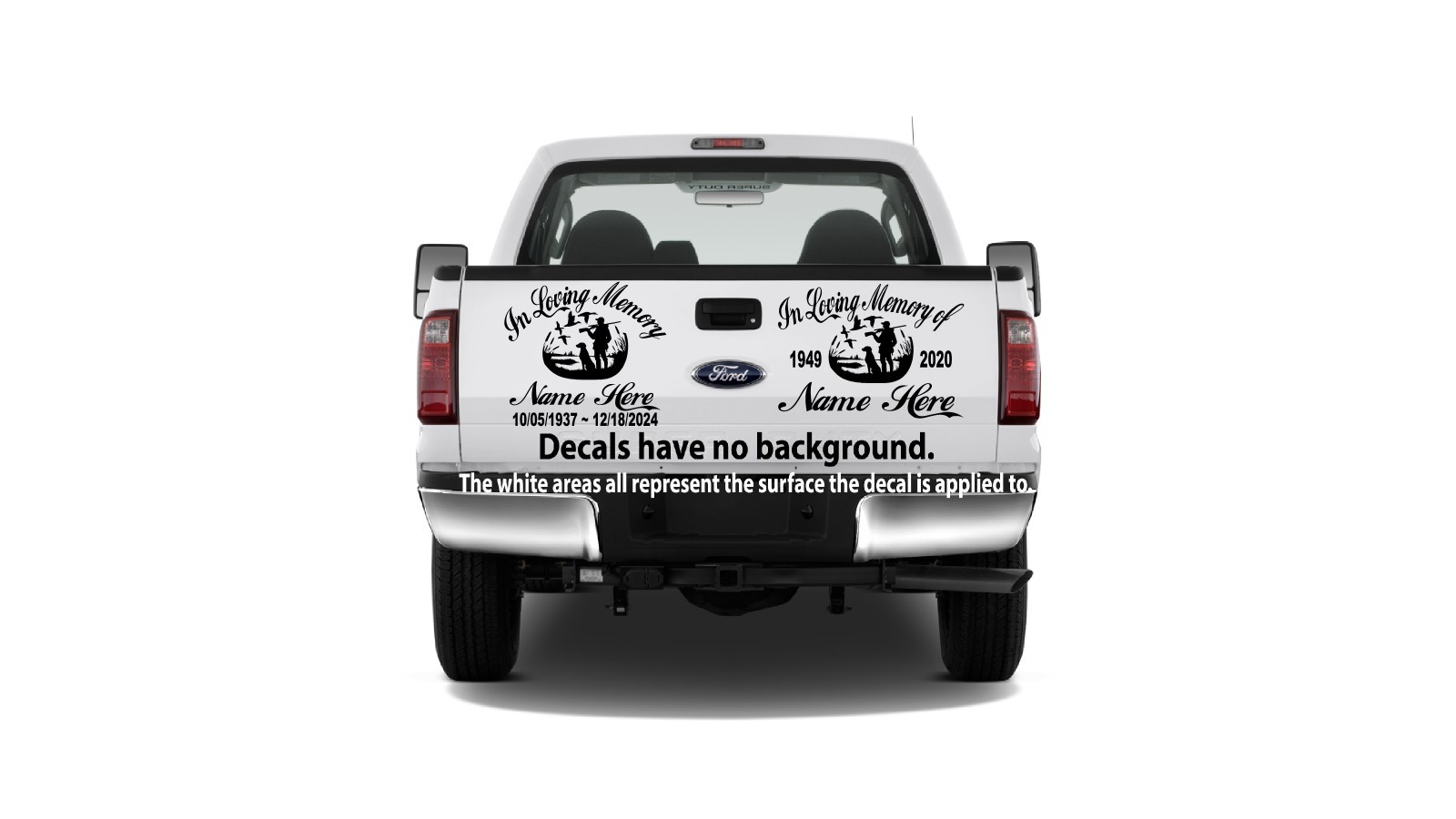 In Loving Memory of Decal – Duck Hunter Outdoors Retriever Memorial Sticker #2
