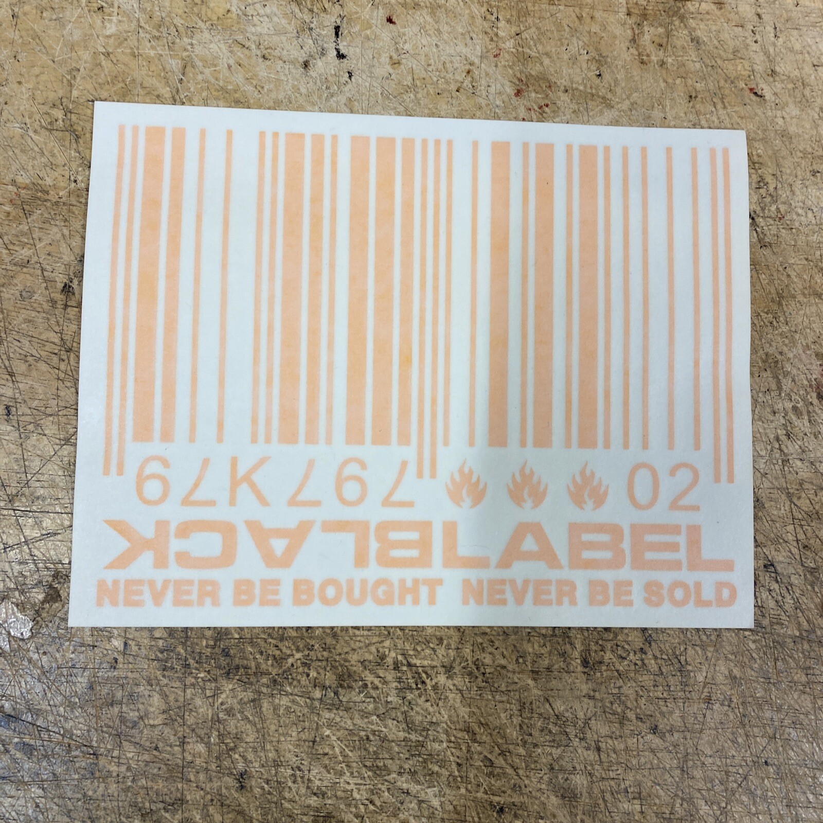 BLACK LABEL SOCIETY DECAL Sticker For Car Truck Window orange bar code