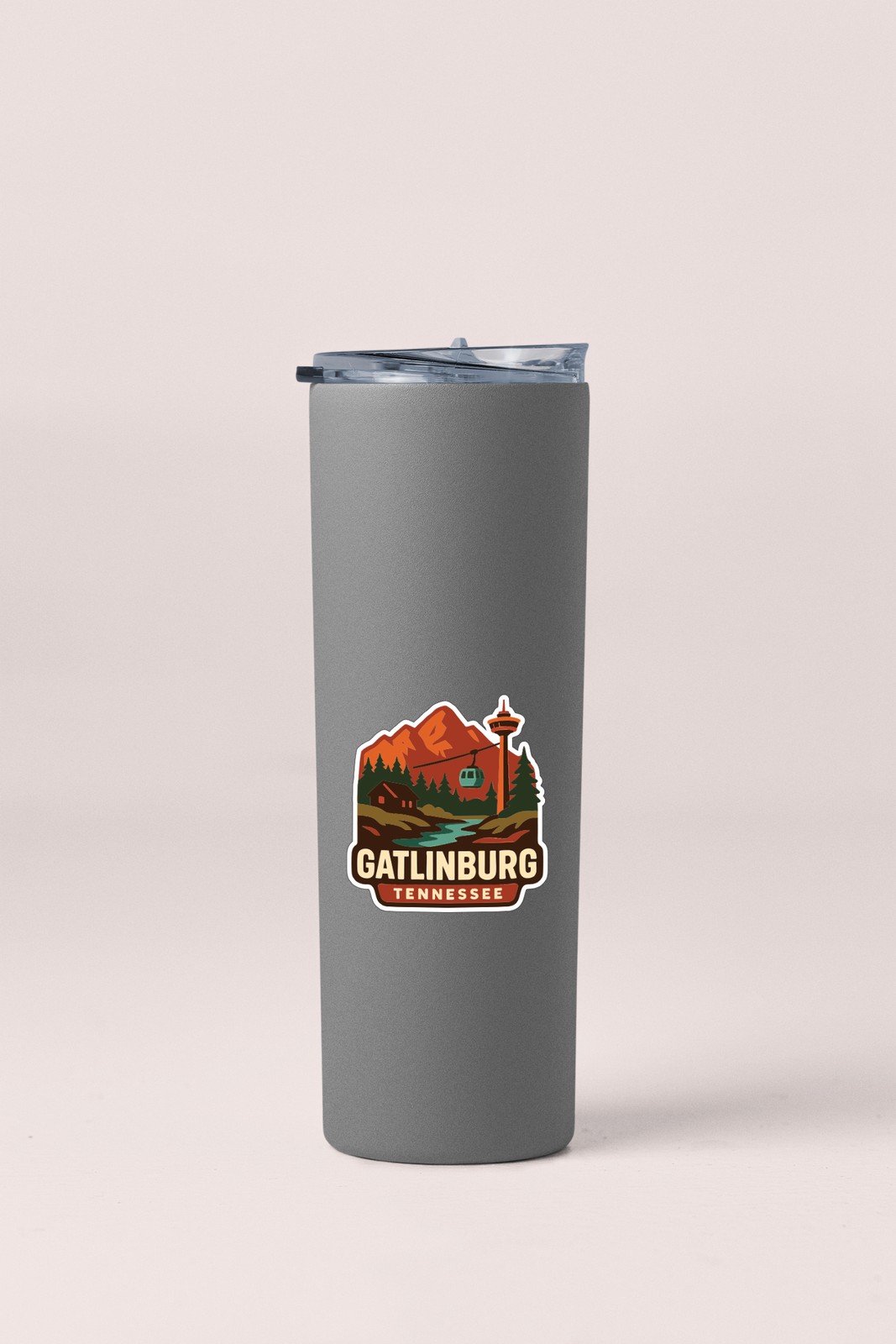 Gatlinburg Sticker Decal Vinyl Die-Cut City Skyline Landmark Design