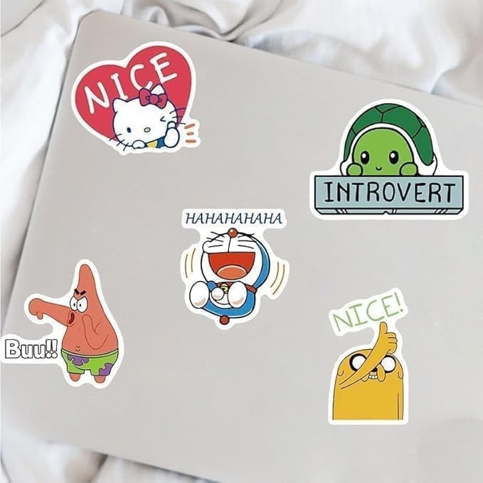 50Pcs Meme Stickers Waterproof Vinyl Decals for Water Bottles Laptop