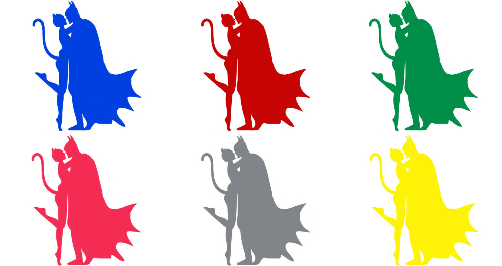 Vinyl Decal Truck Car Sticker Laptop – DC Comics Batman Catwoman Kissing