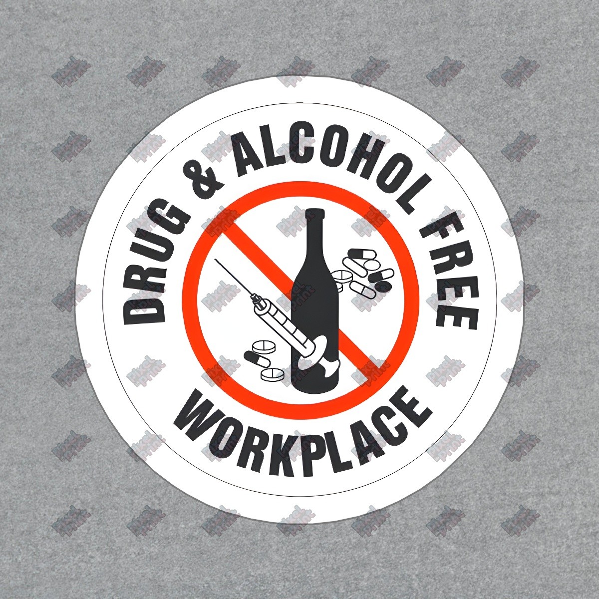 Drug & Alcohol Free Workplace Vinyl Sticker Motivational Decal for #540338