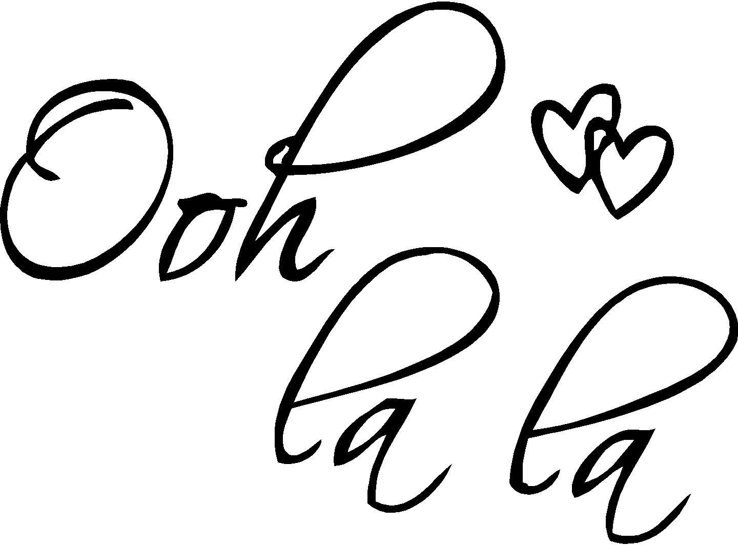 Picniva Black 22" X 14" OOH LA Paris France Hearts Love 22"X14",