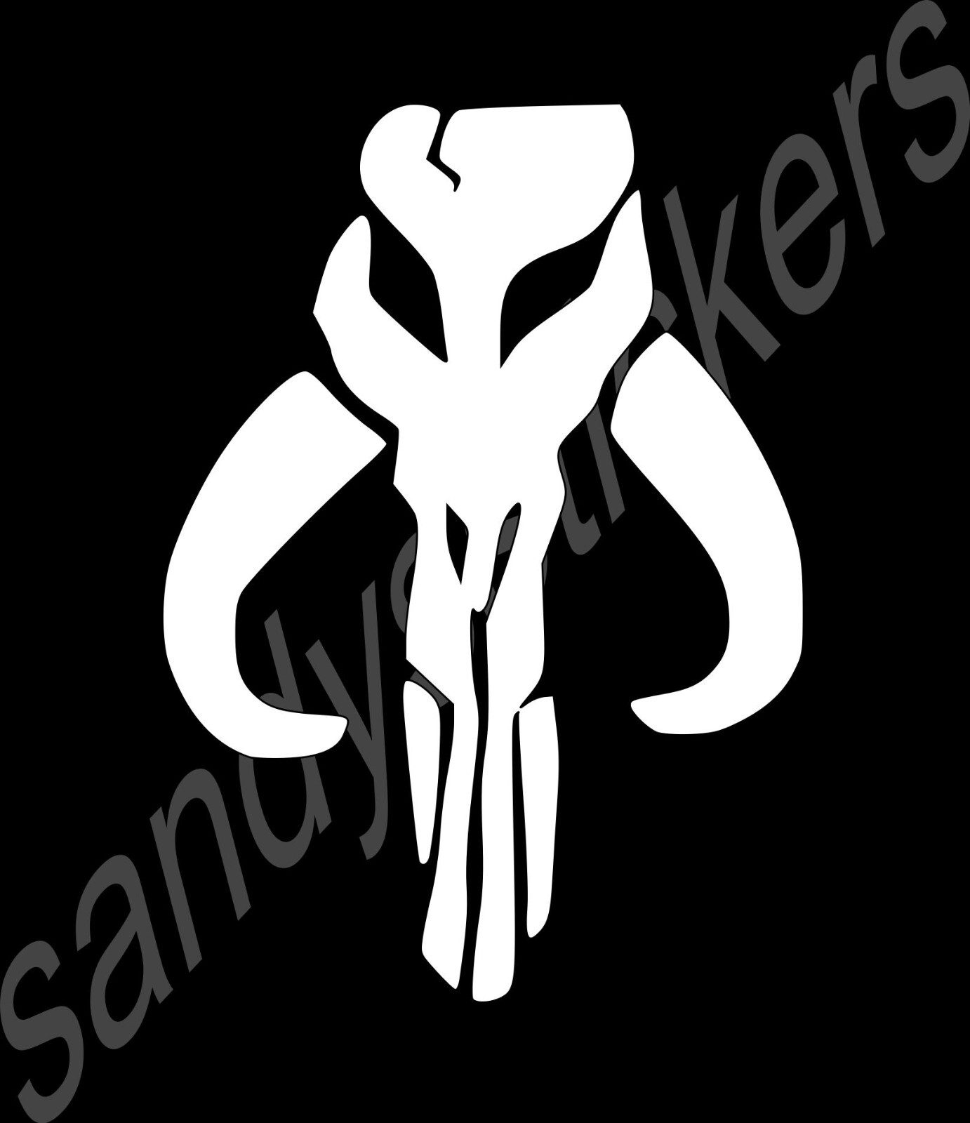 2x Mandalorian Mythosaur Sticker Vinyl Decal – Star Wars – Car Truck Window – 5"