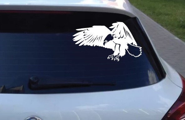 Wild Birds – Eagle #3 Flying Charging 6Yrs Outdoor Die Cut Decal Vinyl Sticker