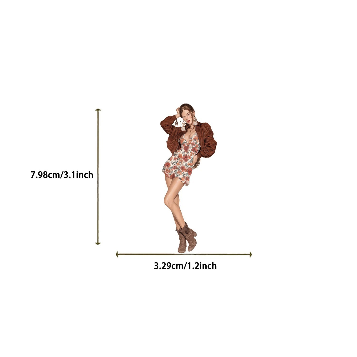 50 Pop Girl Stickers Vintage Retro American Pinup Decals Laptop Phone Waterproof
