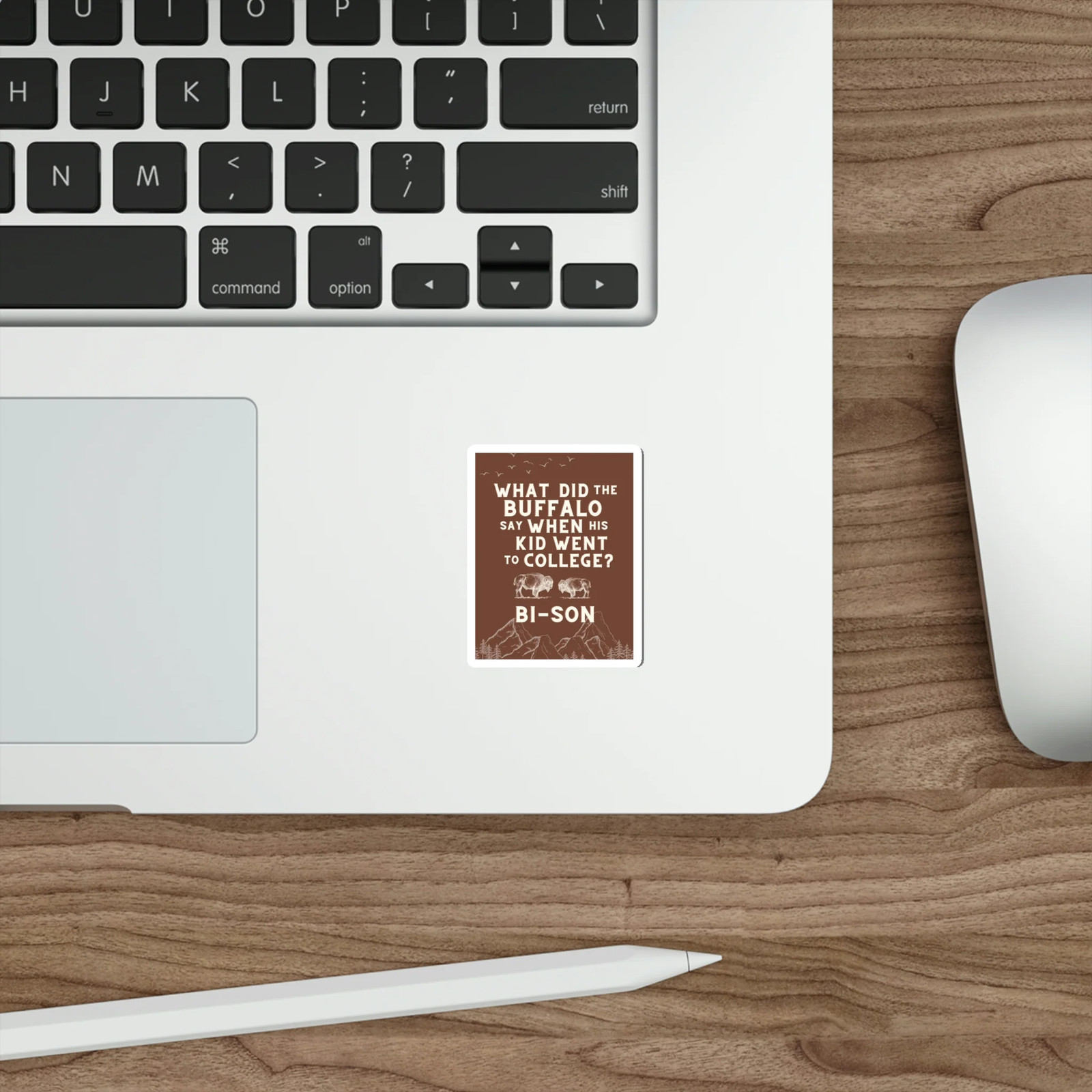 Buffalo Dad Joke Vinyl Sticker