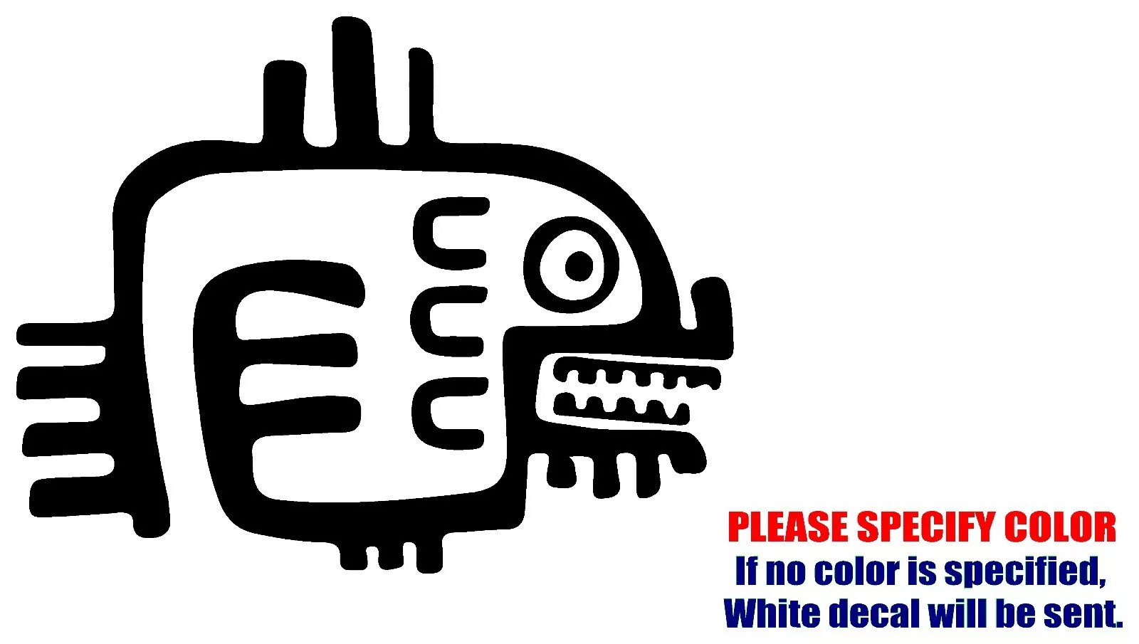 Aztec Ancient Symbol Adhesive Vinyl Decal Sticker Car Truck window Various Sizes