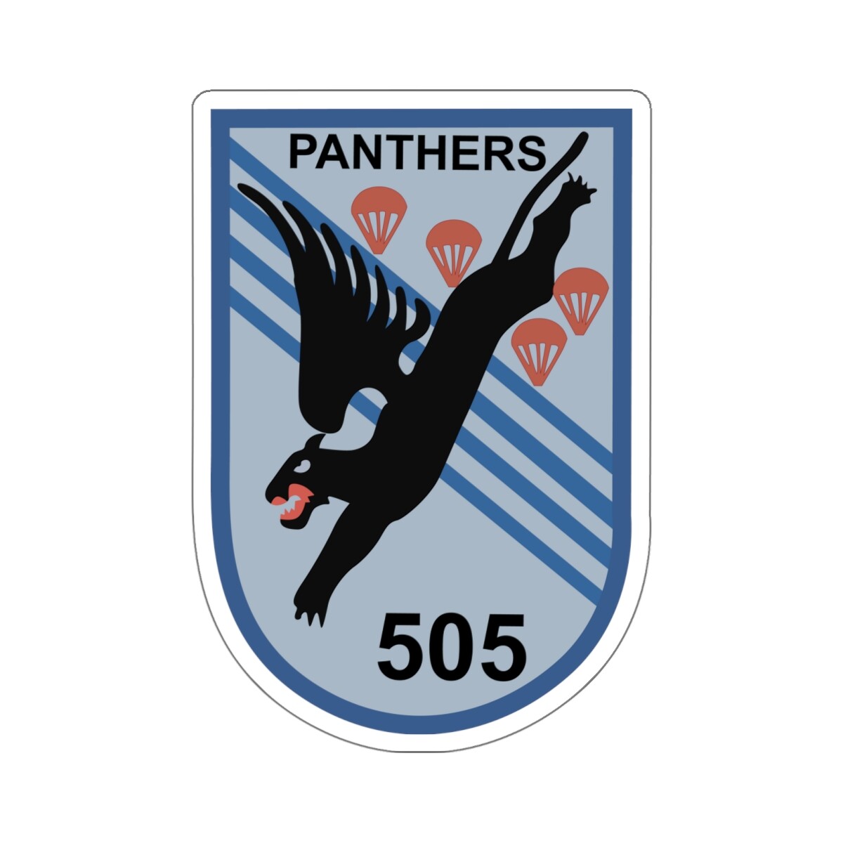 Kiss-Cut Stickers – 505th Parachute Infantry Regiment – SSI wo Txt X 300