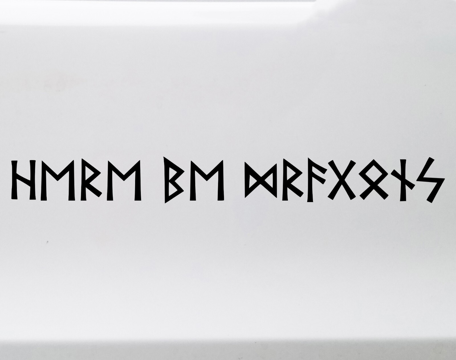 Here Be Dragons Elder Futhark Rune Decal – Viking Norse Vinyl Sticker Art