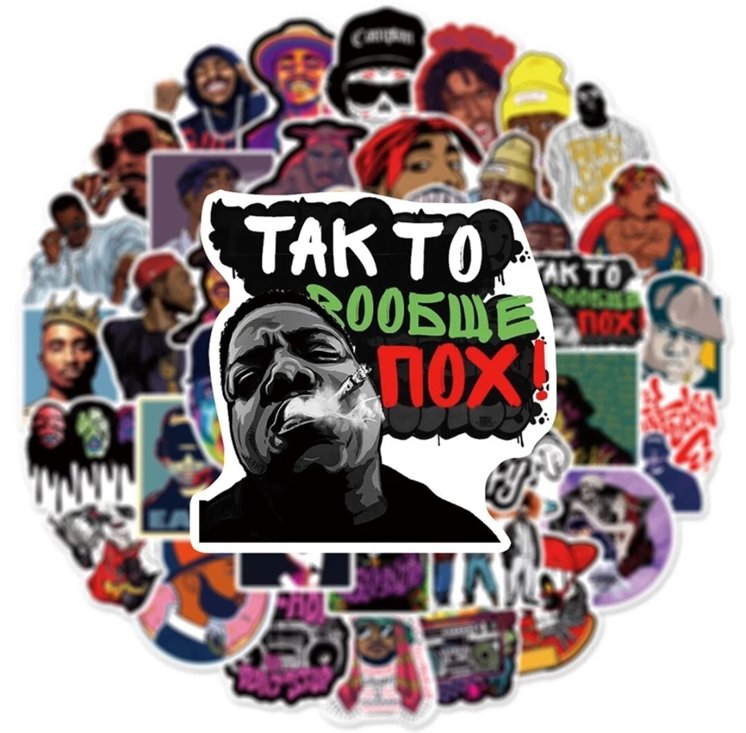 20 PCS Hip Hop Rapper Rap Music Stickers BRAND NEW
