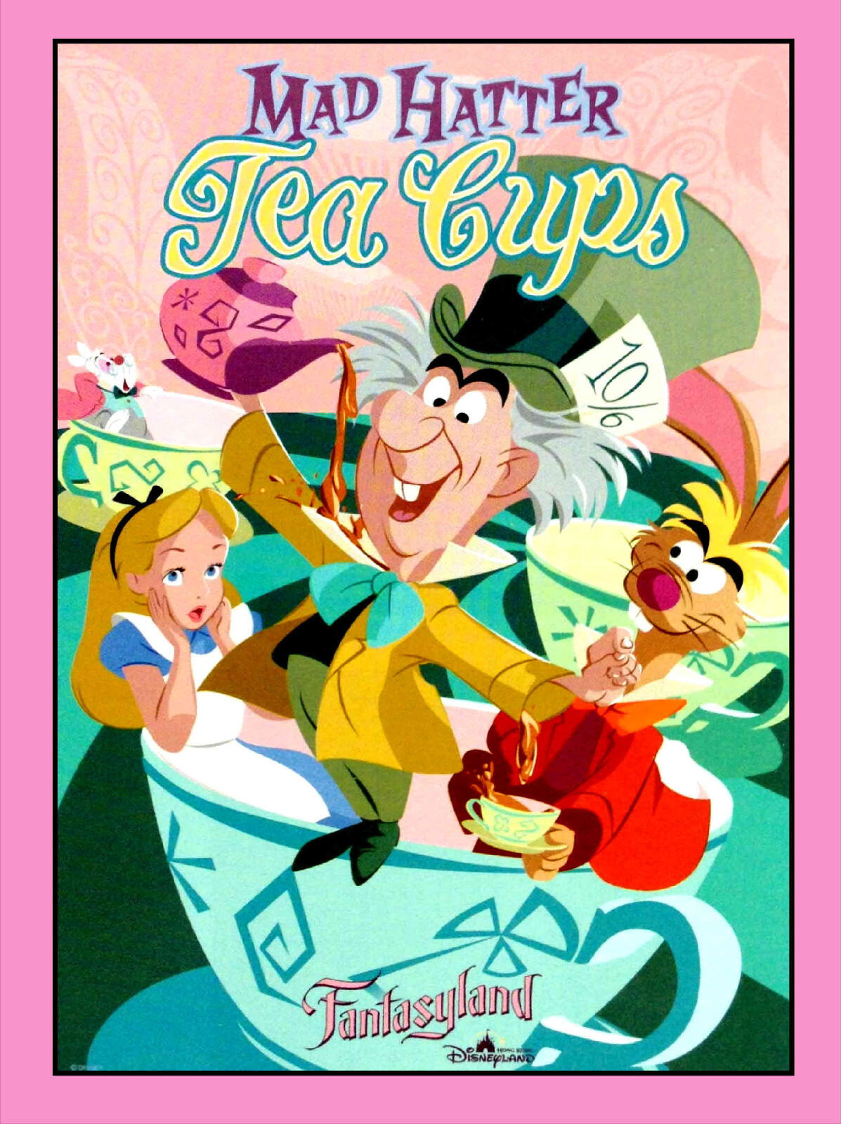DISNEY ALICE IN WONDERLAND MAD HATTER PROMO POSTER PHOTO MAGNET 3 X 4 in