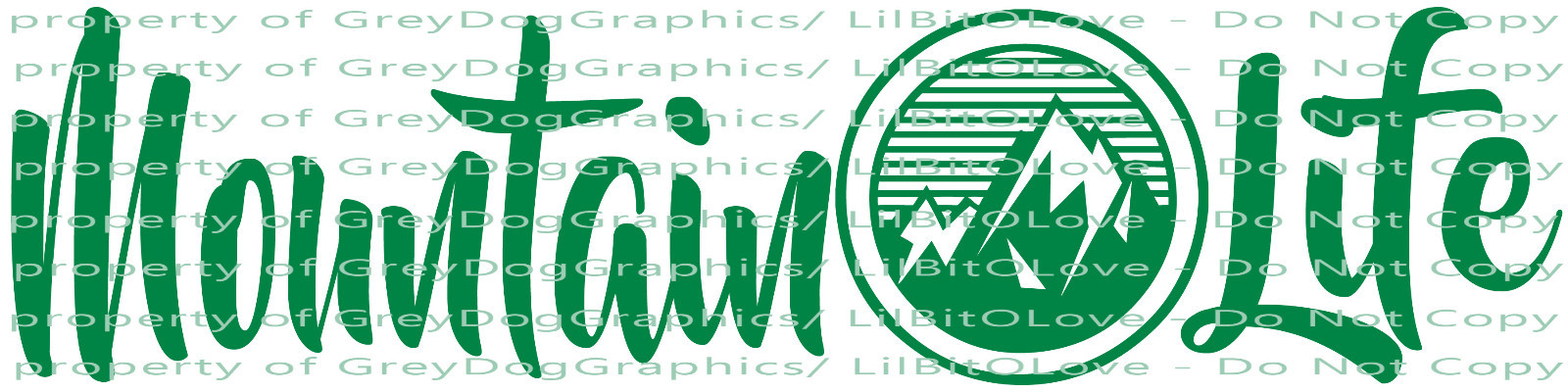 MOUNTAIN LIFE ROUND RANGE VINYL DECAL STICKER MTS MOUNTAINEER